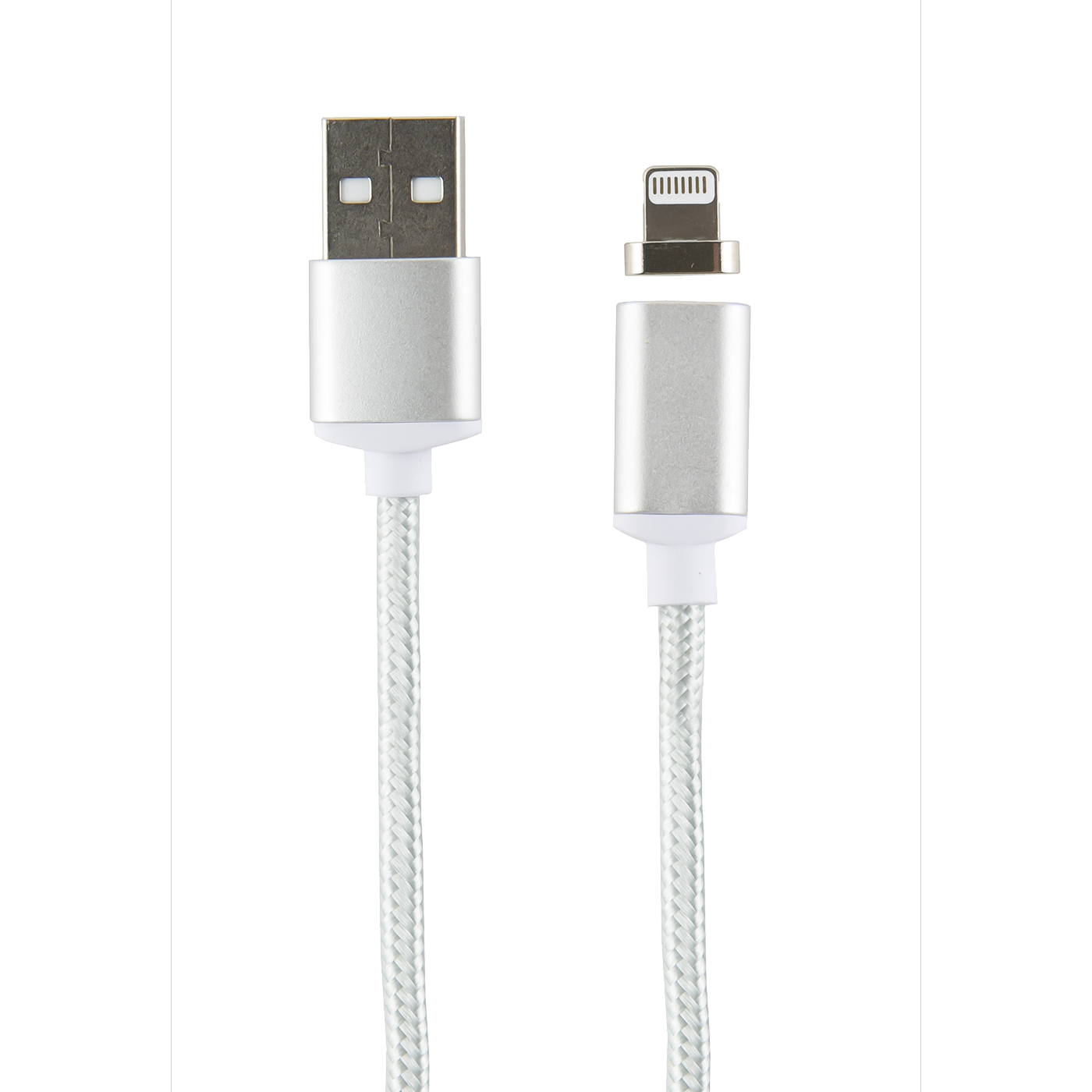 Шнур Red Line Магнитный USB - Lightning, нейлон, серебр./золот 2A / 12859