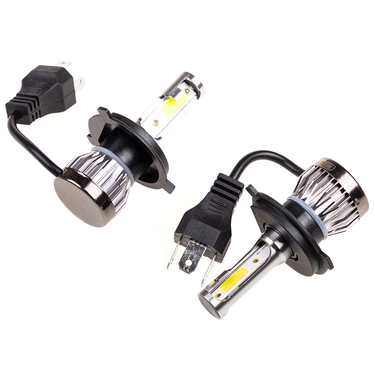 Лампа светодиодная LED H4(MINI) 12/24V 13W 6000K 1500Lm радиатор охл SKYWAY (комплект 2 шт) 236875