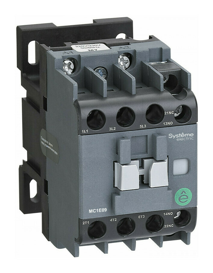 Пускатель MC1E09M7 (LC1E0910M5) 9А 230B НО+НЗ Systeme Electric