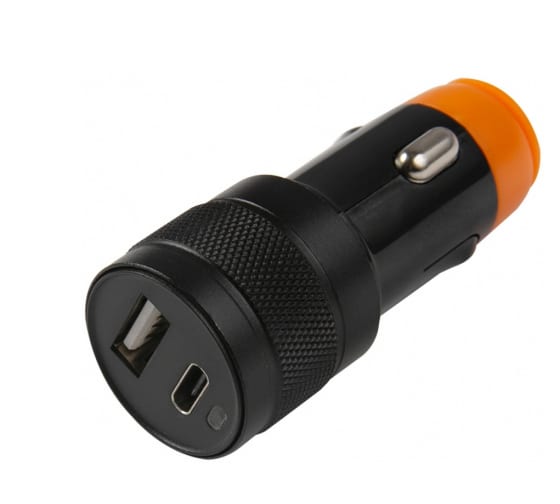 Автомобильное зарядное устройство Red Line Tech 1 USB + Type-C (модель AC-20), 3А черный 21673