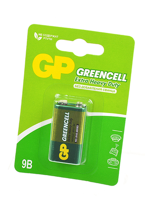 Батарея GP Greencell 1604G-2CR1 6F22 9V BL1