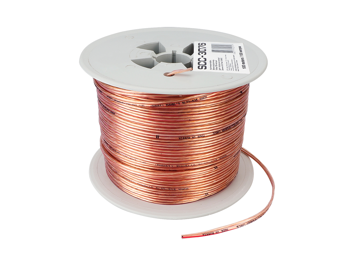 AURA SCC-3076, 2x0.75мм (18Ga), бескислородная медь (OFC)