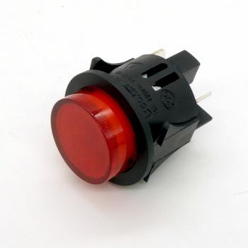 Кнопка с фиксацией,разомкнутая,подсветка 220В DS SC-7087A-1 ФЧК
