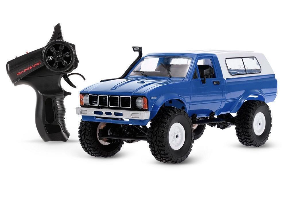 Радиоуправляемый краулер WPL Military Truck Buggy Crawler RTR 4WD масштаб 1:16 2.4G WPLC-24R-Blue