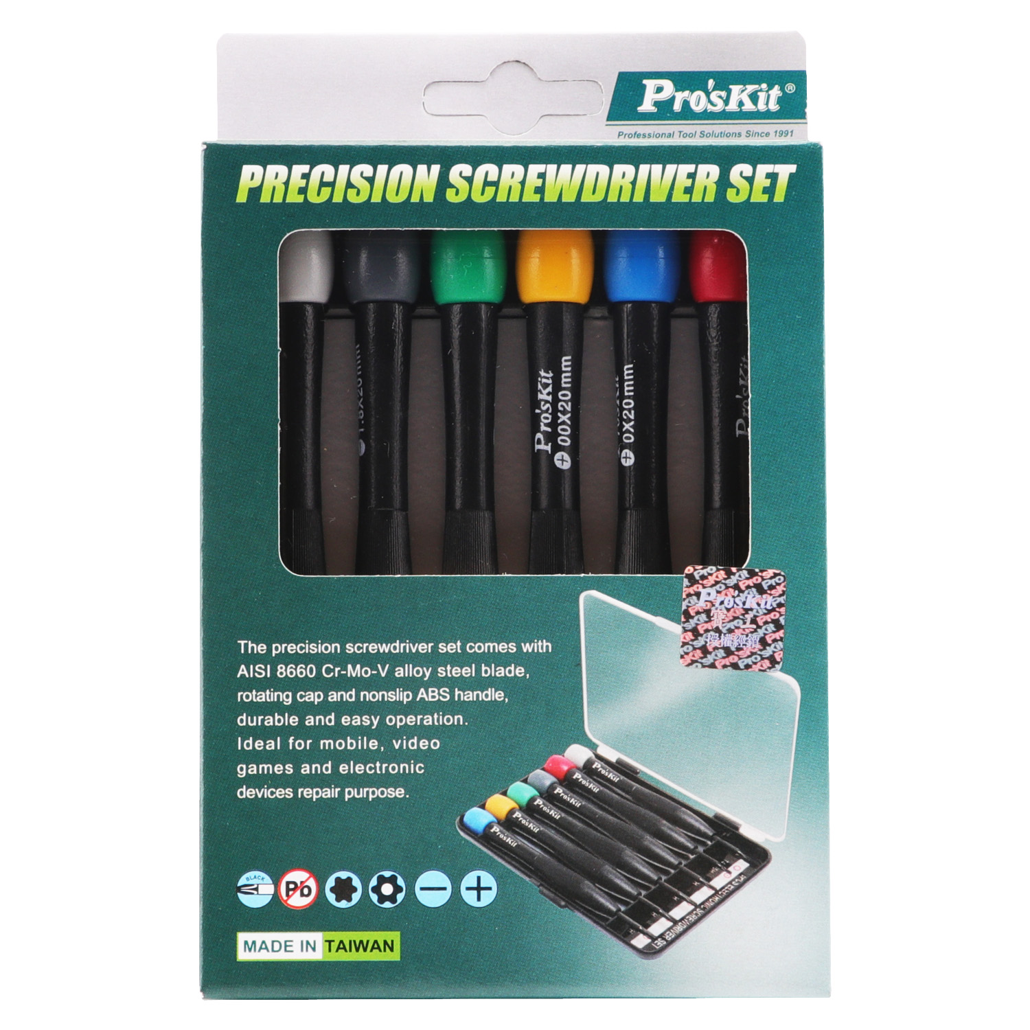 Набор отверток часовых Proskit 8PK-2061 (6шт.)