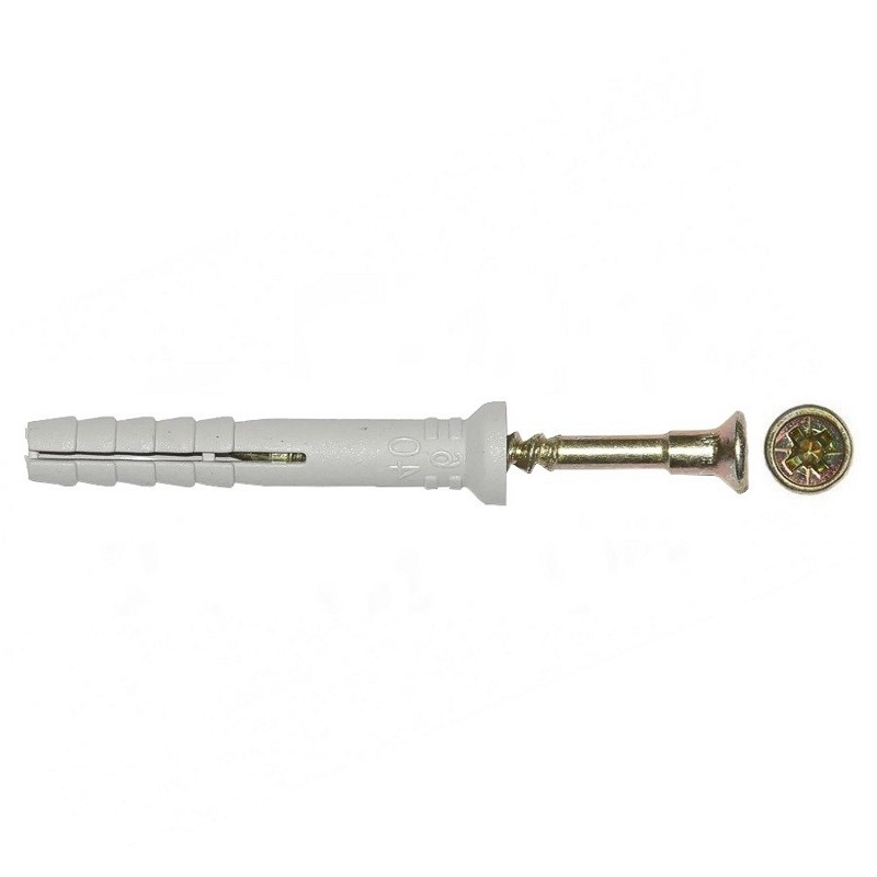 Дюбель-гвоздь 6*40 грибовидный бортик, полипропилен KRANZ KR-02-3621-001