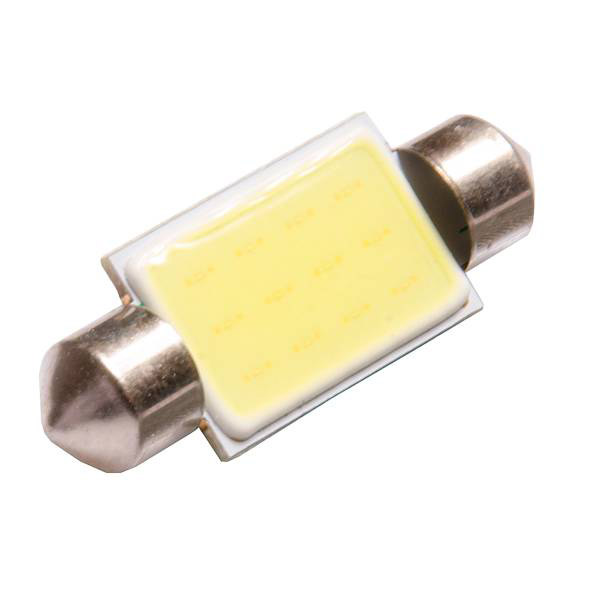Лампа светодиодная T11(C5W) 12V 6W 1 COB диод 1-конт 39мм Белая SKYWAY