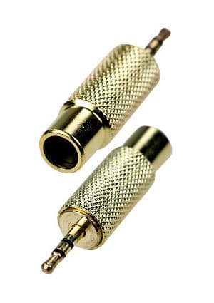 Переходник 2,5 Стерео(шт) - RCA(гн)золото 2-193G