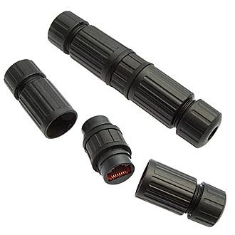 Переходник RJ-45 8P8C (гн.) - RJ-45 8P8C (гн.) герметичный IP68 SZC-16-RJ45-1