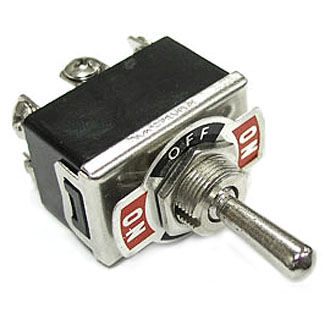 Тумблер KN3(C)-203, on-off-on, 6 контактов по винт