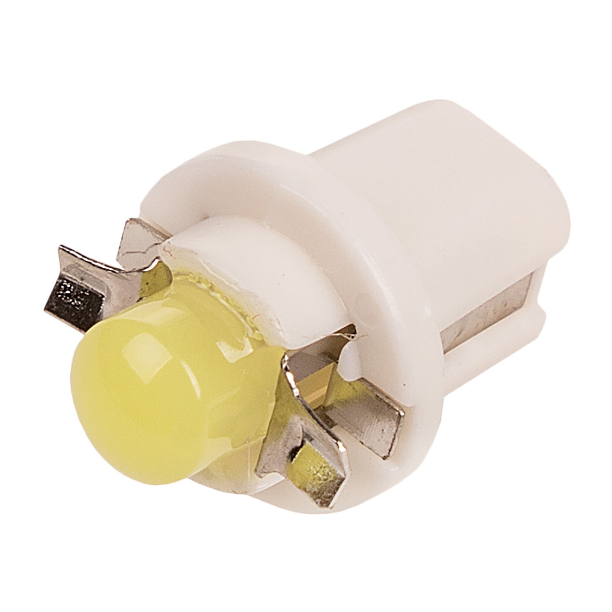 Лампа светодиодная W1,2W (T5) 12V 1 COB диод B8.5d 1-конт Белая SKYWAY Приборная панель 210075