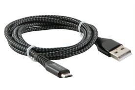 Шнур Red Line Razor USB - Micro USB, черно-серый 15532