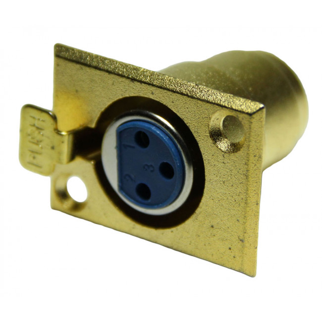 Гнездо Canon XLR 3pin блочное позолоченное 1-531G