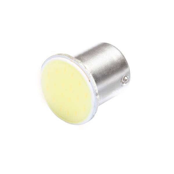 Лампа светодиодная S25 (P21W) 12V 1 COB диод BA15s 1-конт Белая SKYWAY 99585