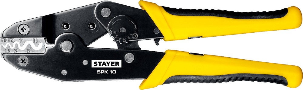 Пресс-клещи 0,5-10мм.кв. для медных наконечников и гильз Stayer Professional 45440