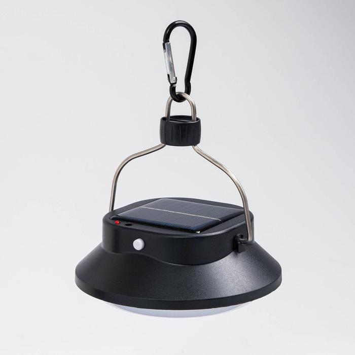 Фонарь кемпинговый аккумуляторный, 4W, 1200 мАч, солнечная батарея, 12*13,5 см, зарядка USB 1367637
