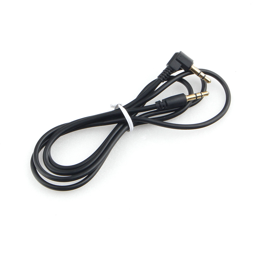 Шнур 3,5 St.шт (угл.)-3,5 St.шт AUX черный Cablexpert 1 м 17748