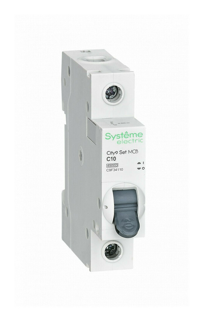Автоматический выключатель Systeme Electric 1п C 10А 4.5kA City9 Set C9F34110