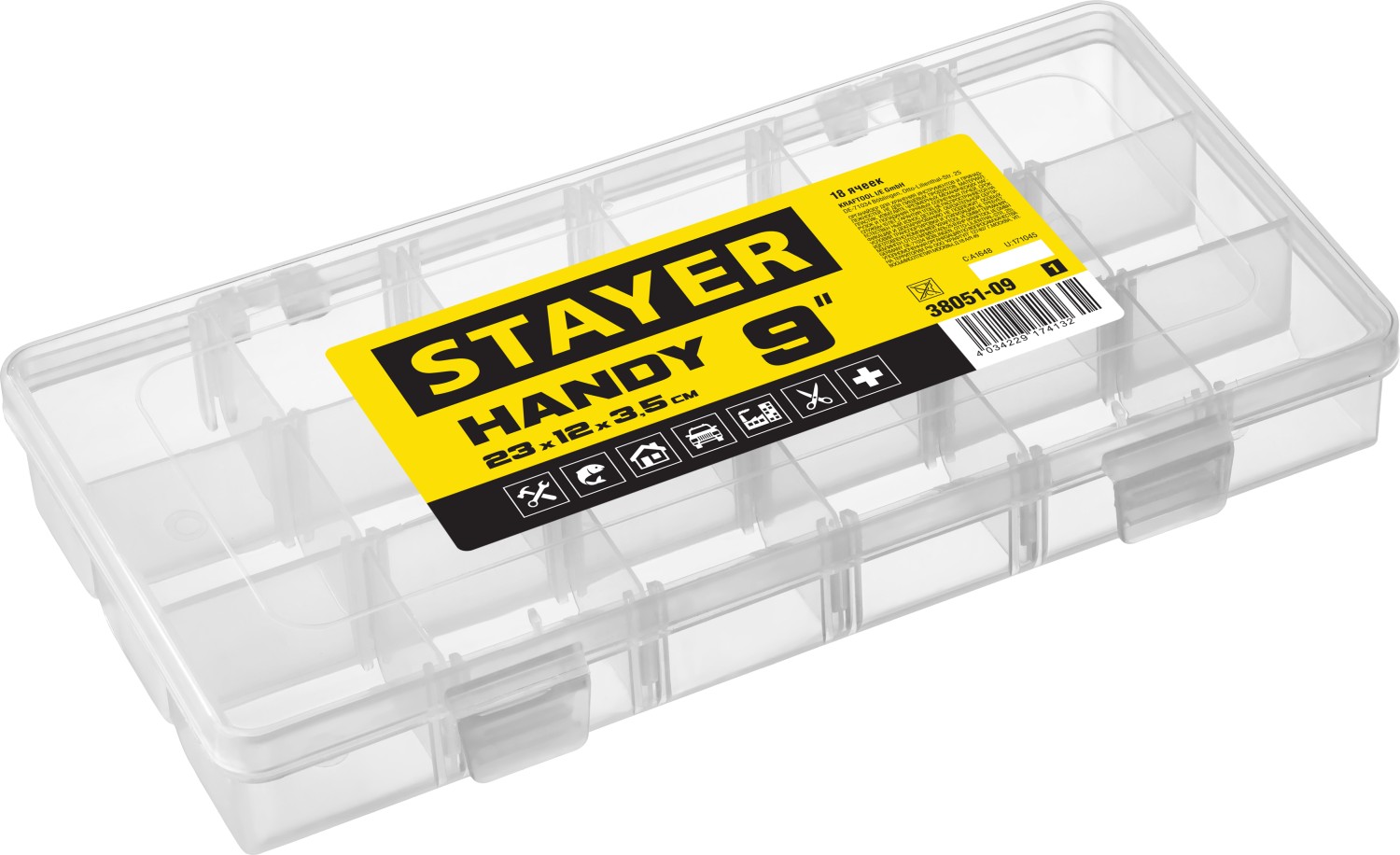 Органайзер пластиковый, STAYER ″HANDY-9″ 38051-09_z01
