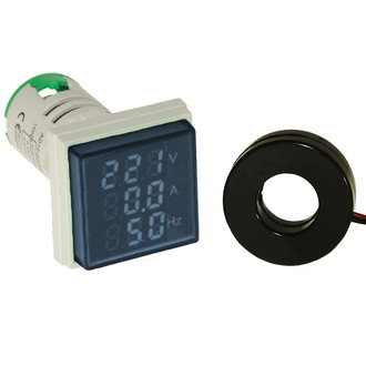 DMS-304 цифровой многофунциональный LED дисплей  2-100 А, 60-500 В, 0-99 Гц