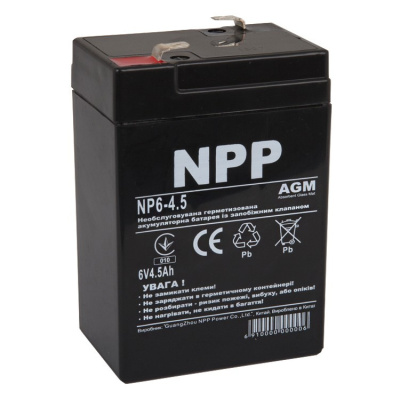 Npp-6V-4-Ah-Rechargeable-Sealed-Lead-Acid-Battery-Np6-4ah