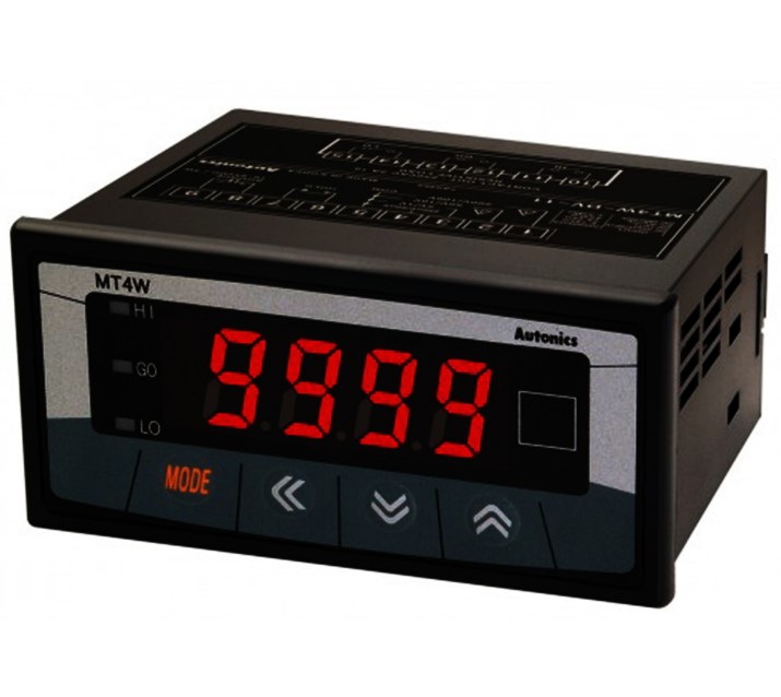 Мультиметр MT4W-AA-41 4-разряда, 96*48мм., Амперметр, AC, релейный выход, 100-240VAC Autonics