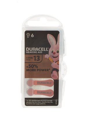 Батарея DURACELL HEARING AID 13 BL6
