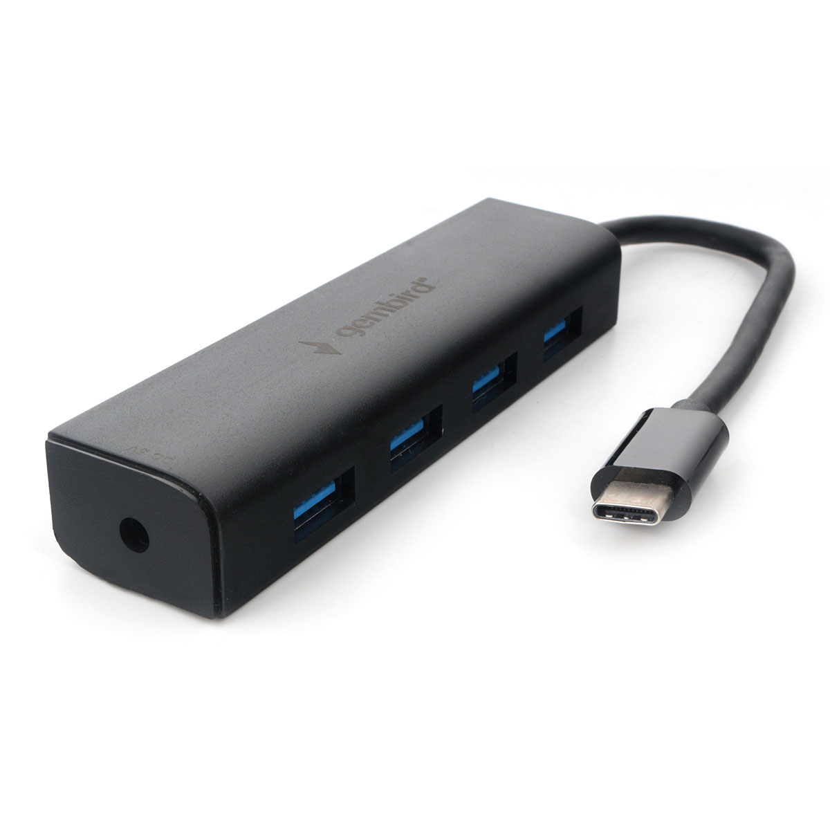 Концентратор USB 3.0 Gembird UHB-C364, 4 порта, Type-C, доп. питание