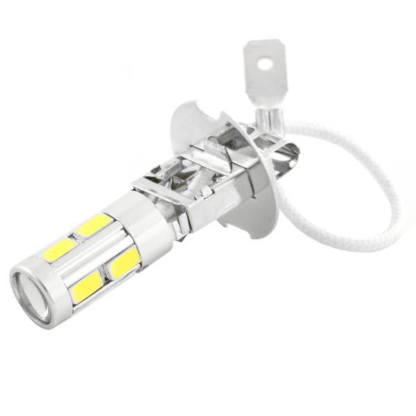 Лампа светодиодная H3 12V 9 SMD + линза 1-конт Белая SKYWAY Ближний, дальний, противотуманные 98191