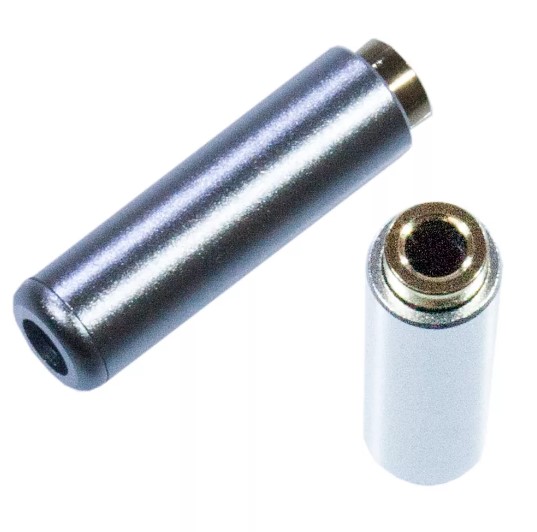 Гнездо 3,5 металл на кабель позолоч. mini 1-087G