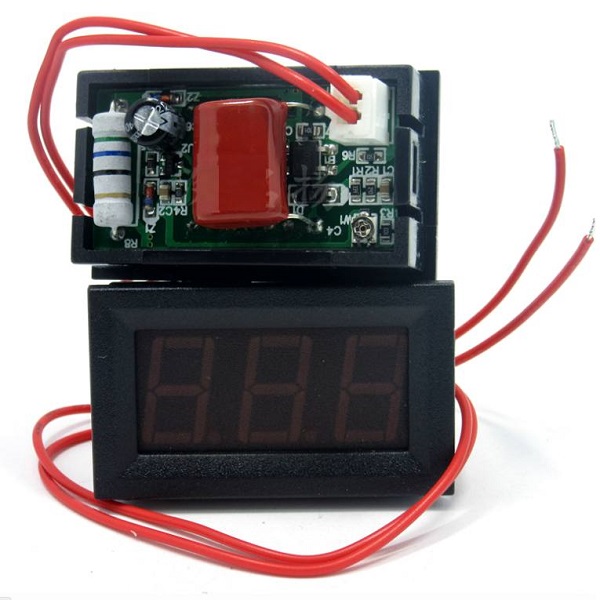 116160 Безкорпусный LED вольтметр 3-х разрядный