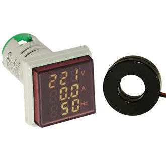 DMS-305 цифровой многофунциональный LED дисплей  2-100 А, 60-500 В, 0-99 Гц