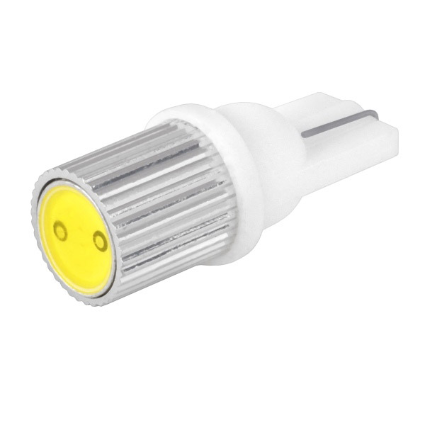 Лампа светодиодная T10 (W5W) 12V 1 SMD диод 1-конт радиатор Белая SKYWAY 94115