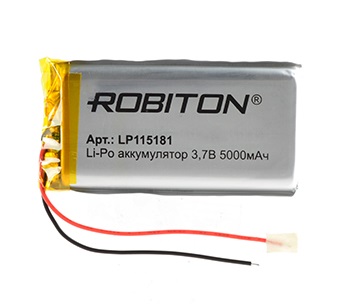Аккумулятор Robiton LP115181 3.7В 5000мАч