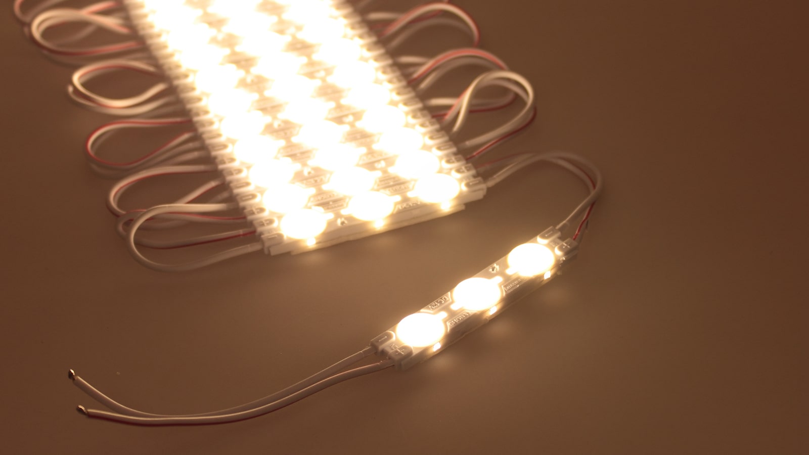 Светодиодный модуль 3 led 6011 MOD86 1.5W 12V теплый белый 79495