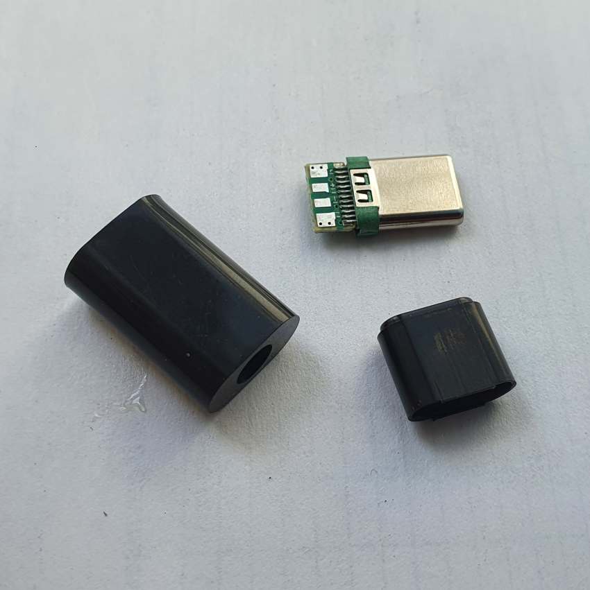 110055 Штекер USB2.0 TYPE-C под пайку, только для подключения питания (зарядки)