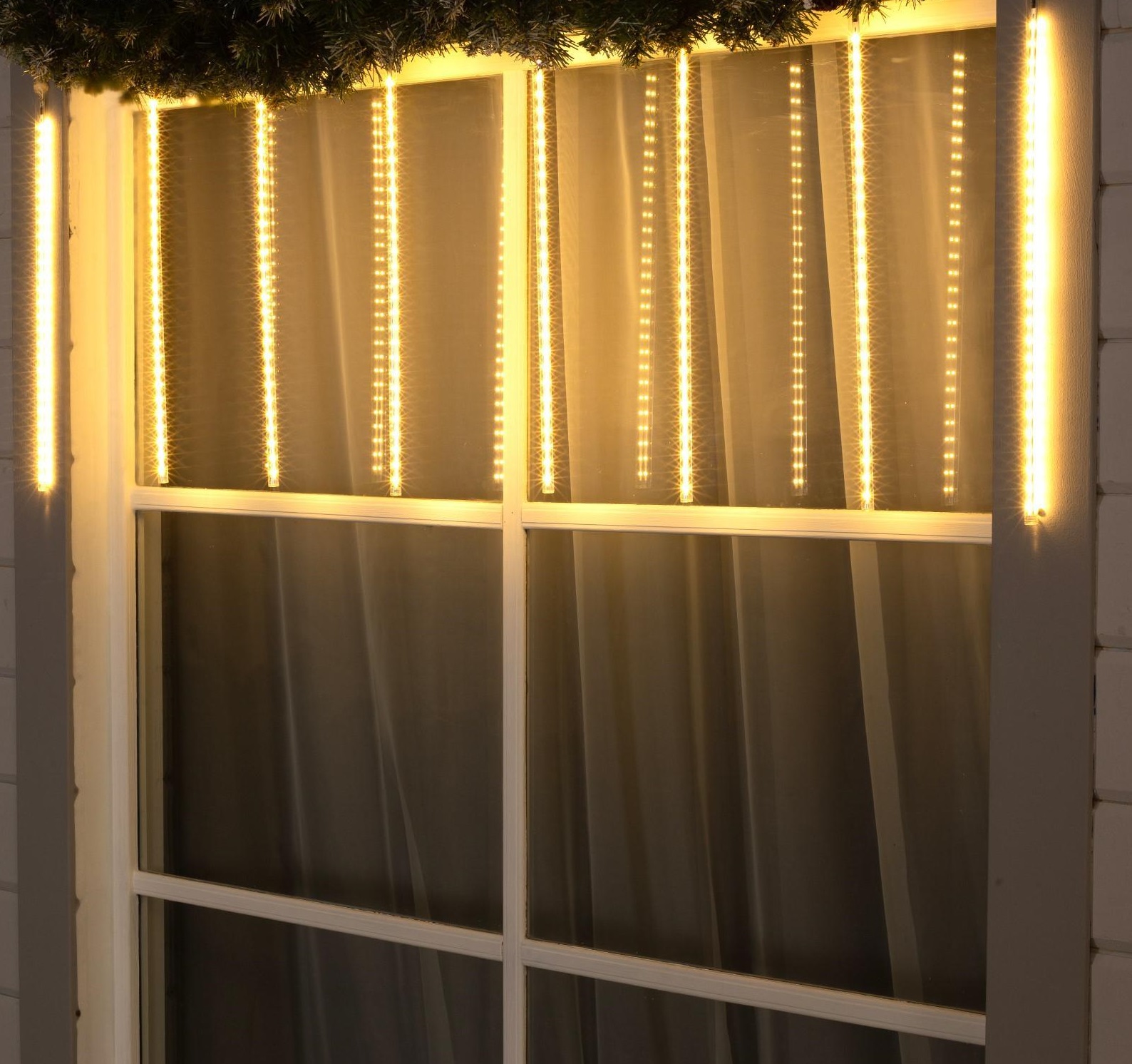 Электрогирлянда "Сосульки" 2,5м*50см LED(SMD) теплый белый IP65 5248338