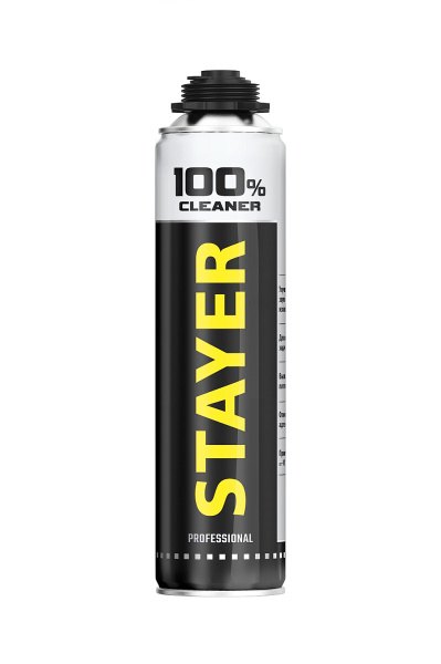 Очиститель монтажной пены Cleaner 100% 500мл STAYER // 41139