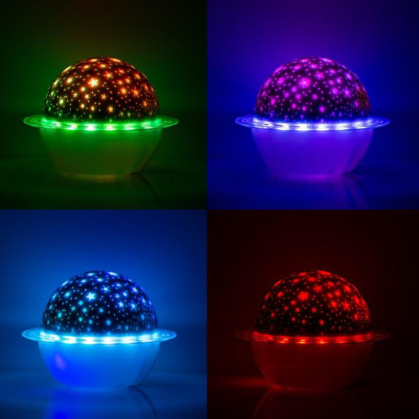 Световой прибор "Звездное небо" d=16 см, Bluetooth, питание от USB, RGB 6978438