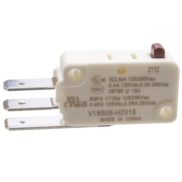 Микропереключатель V19S05-HZ015 SPDT 250В 5А фастон 6.3 мм 0.15N