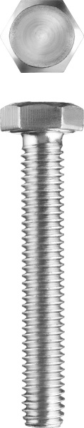 Болт ГОСТ 7798-70, M6 x 50 мм, кл. пр. 5.8, оцинк., ЗУБР 303086-06-050