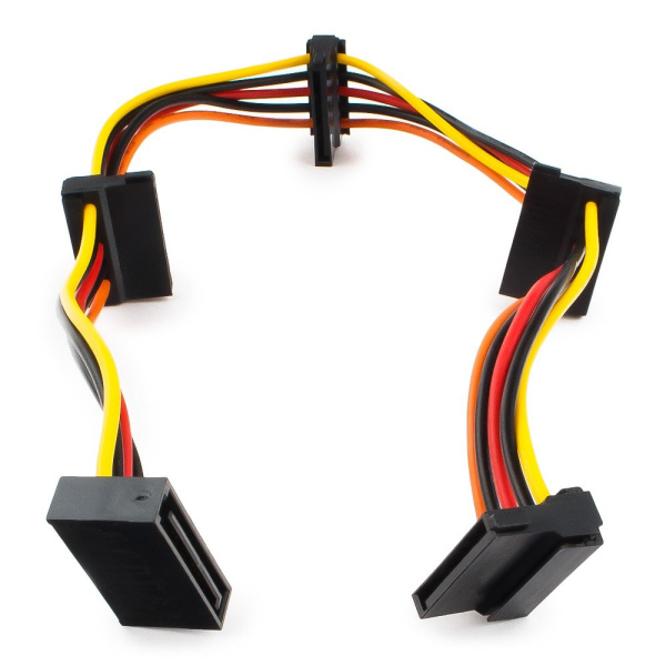 Кабель питания SATA Cablexpert CC-SATAMF-03, 4x15pin(F)/15pin(M), 40см 14824