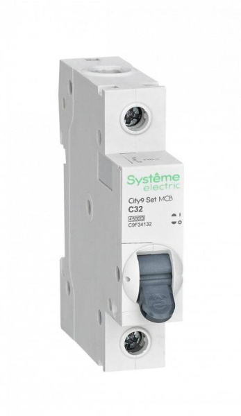 Автоматический выключатель Systeme Electric 1п C 32А 4.5kA City9 Set