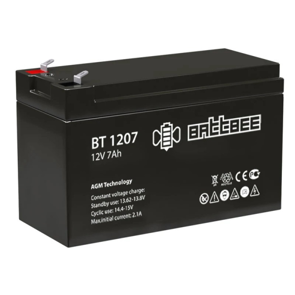 АКК.12В 7А/Ч Battbee 151х65х94 BT 12-7