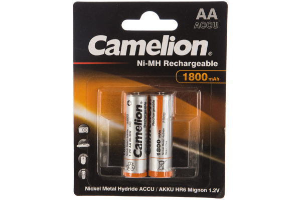 Аккумулятор Camelion 1800mAh Ni-MH AA BL2
