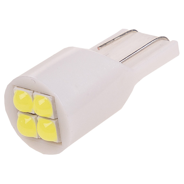 Лампа светодиодная T10 (W5W) 12V 4 SMD диода 1-конт SKYWAY 200994