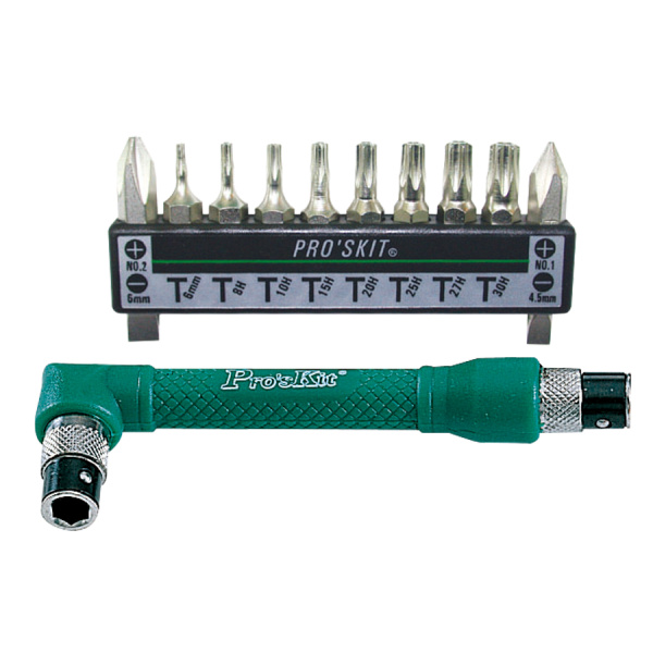 1PK-212H Pro'sKit Набор бит (12шт., двойной держатель бит)