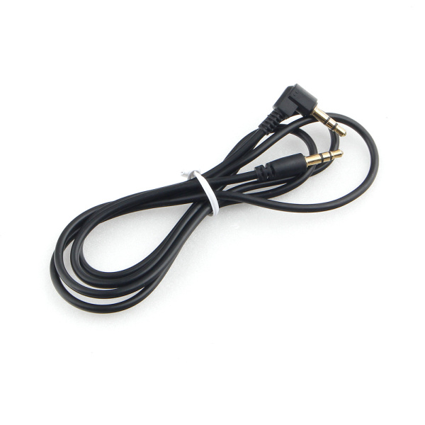 Шнур 3,5 St.шт (угл.)-3,5 St.шт AUX черный Cablexpert 1 м 17748