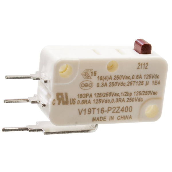 Микропереключатель V19T16-P2Z400 SPDT 250В 16А на плату 0.9*0.9 3.92N