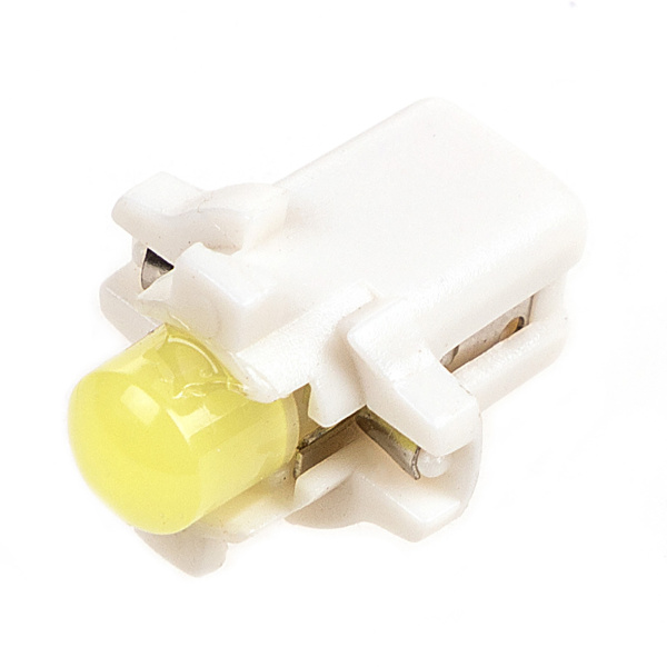 Лампа светодиодная W1,2W (T5) 12V 1 COB диод B8.3d 1-конт Белая SKYWAY Приборная панель